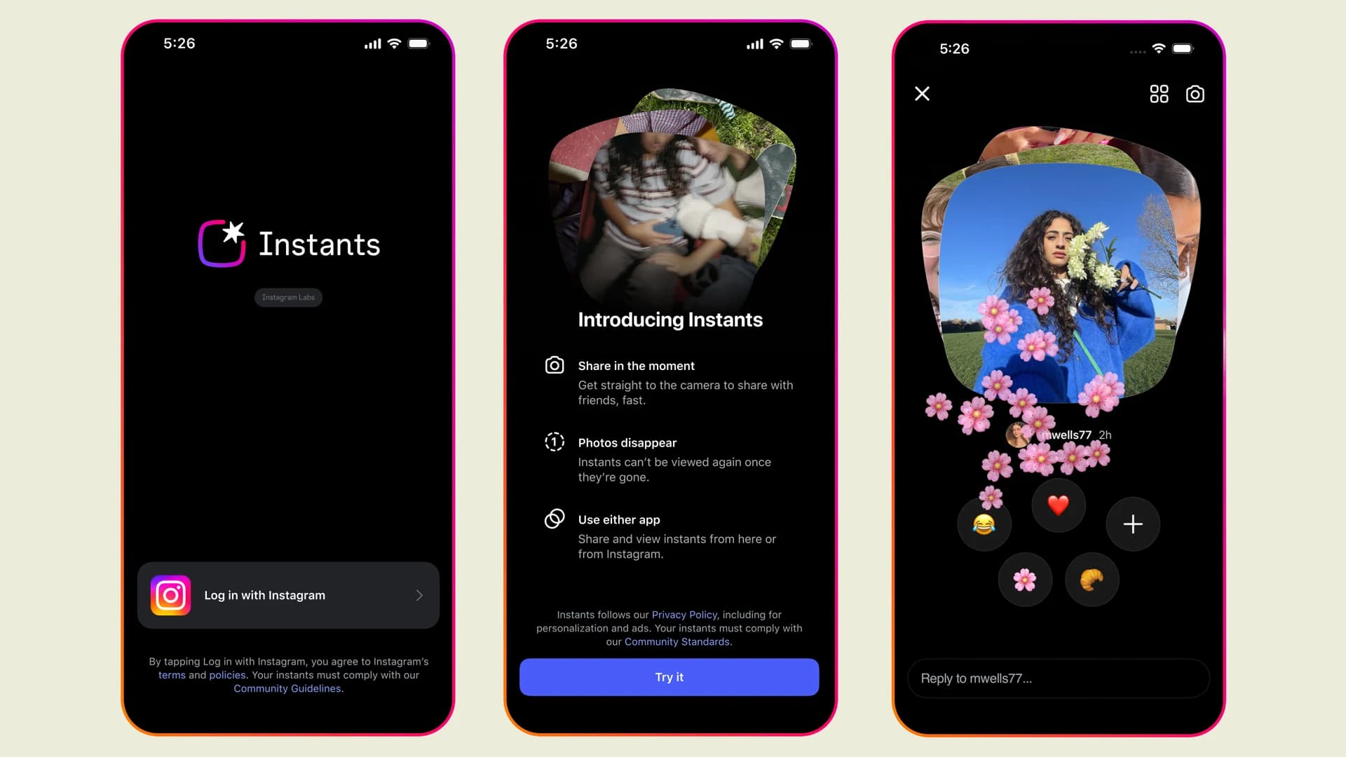 Instagram's New 'Instants' Feature Mirrors Snapchat Strategy