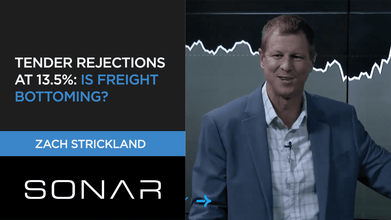 Freight Tender Rejections Stabilize at 13.5%, Signaling Market Floor