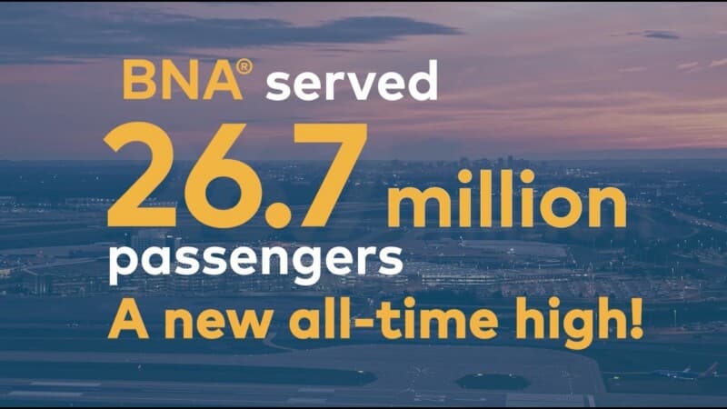 BNA Sets Passenger Record Amid $3B Expansion Push